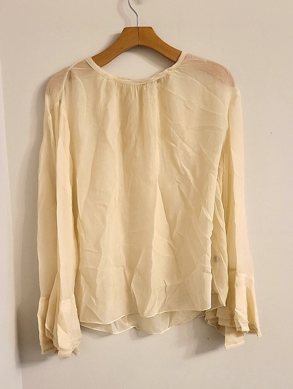 Massimo Dutti Flowing Shirt With Ruffles